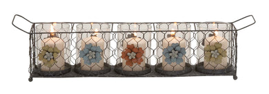 Wonderful Styled Metal Glass Candle Holder