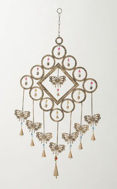 Adorable Metal Butterfly Windchime