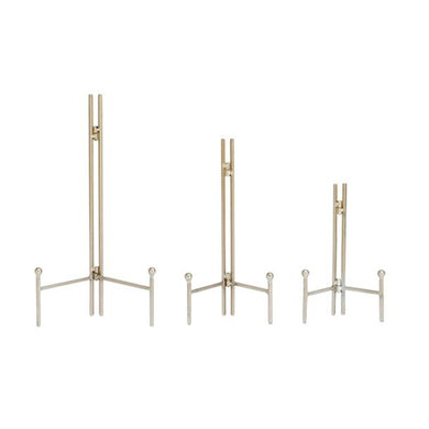 Unique Metal Easel Silver Set Of 3