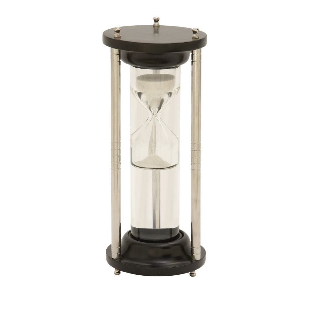 Wood Aluminum Glass Floating Sand Timer