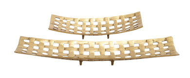 Aluminium Tray With Attractive Design (Set Of 2)