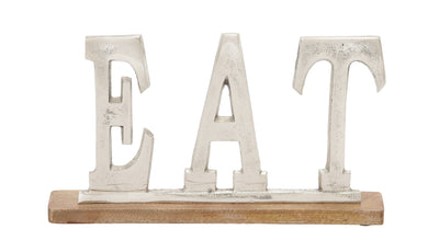 Trendy Metal Wood Eat