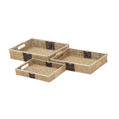 Versatile Set Of Three Sea Grass Basket