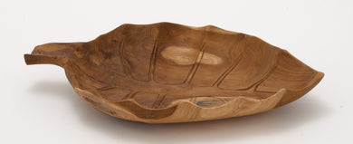Teak Wood Leaf Bowl