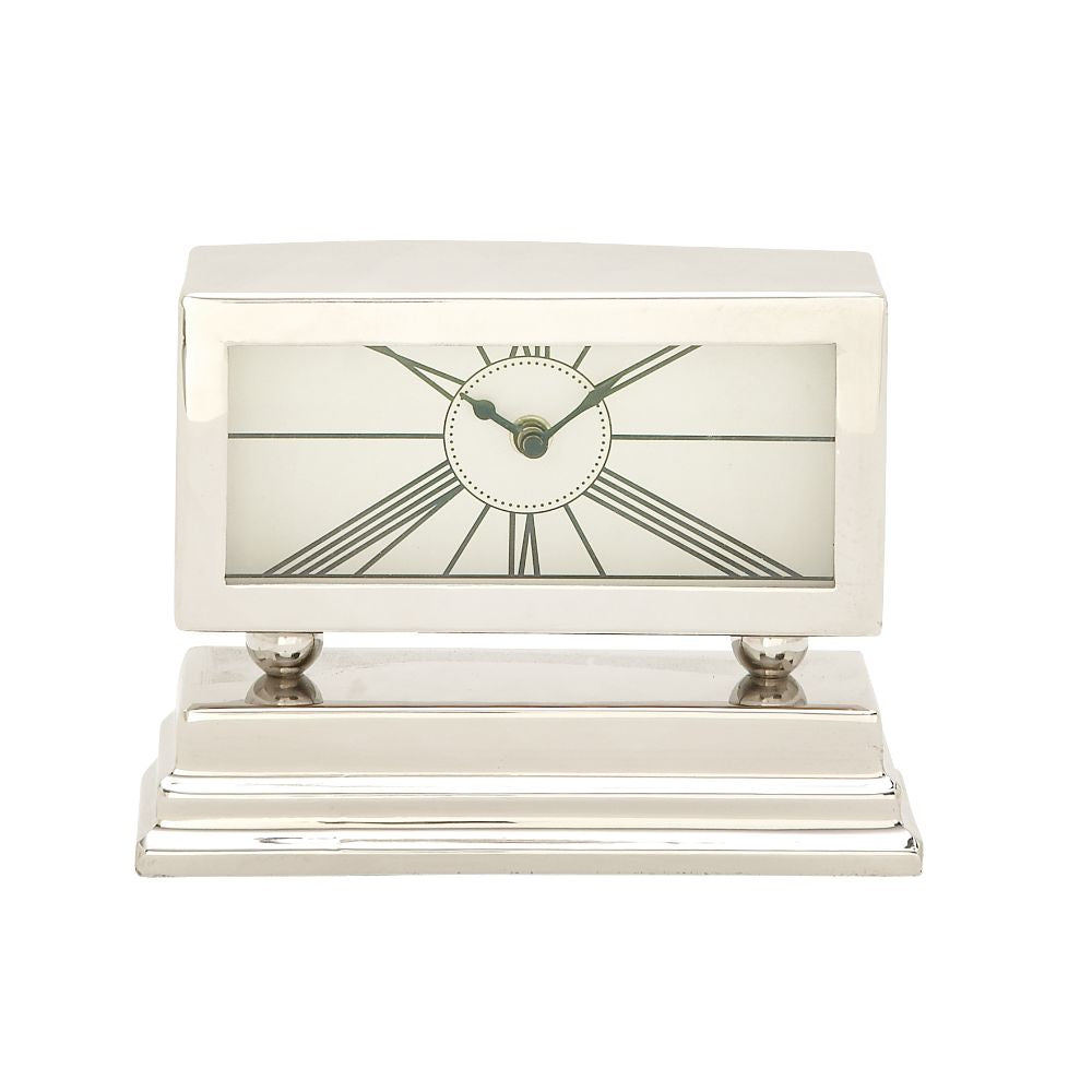 Alluring Aluminum Stainless Steel Table Clock