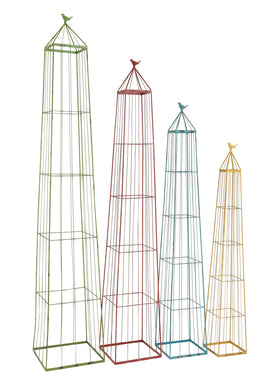 The Useful Set Of 4 Metal Garden Trellis