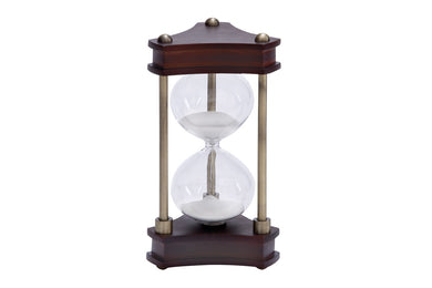 Wood Metal Glass Sand Timer Must To Have For Maritime Collector