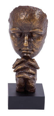 Thinking Man Sculpture In Polystone