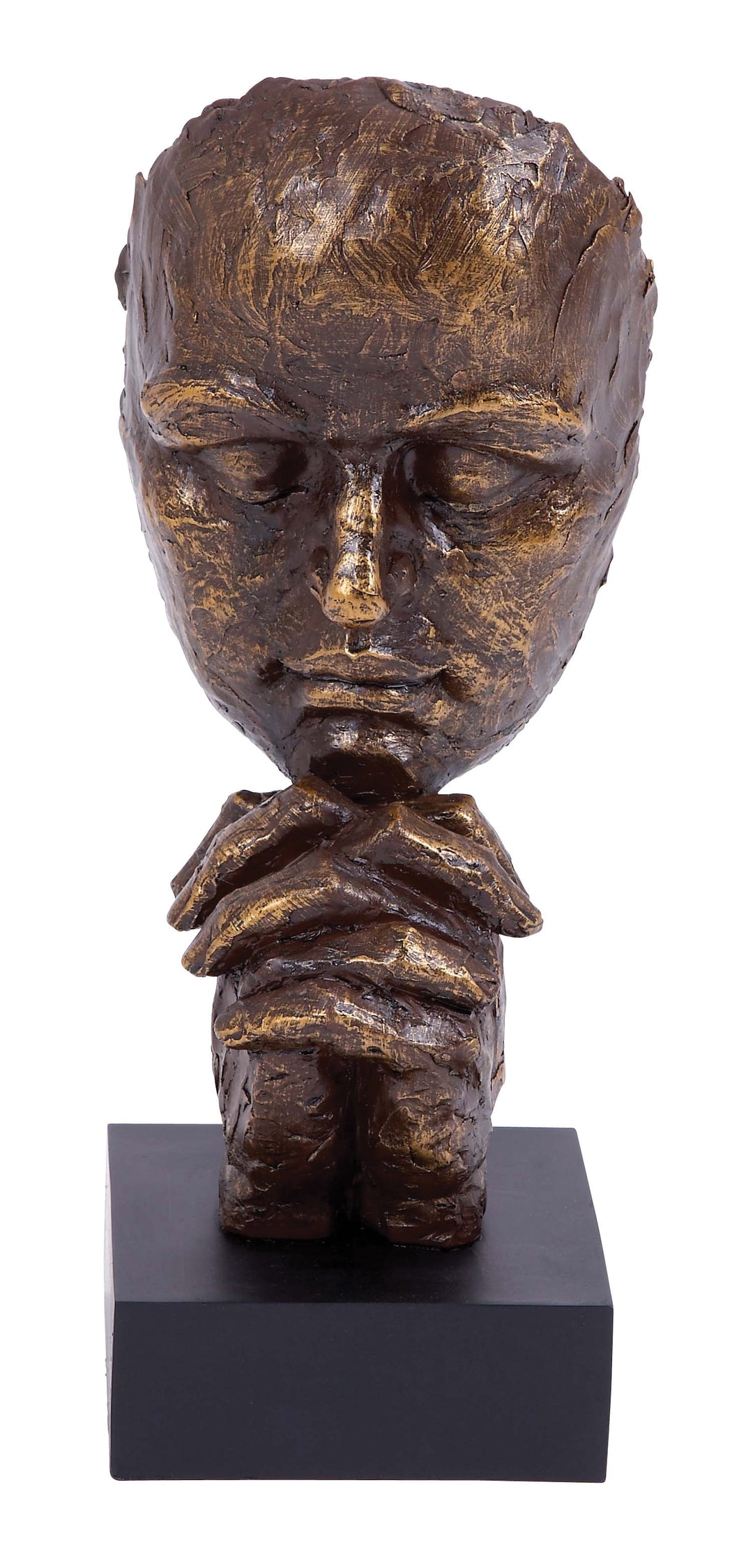 Thinking Man Sculpture In Polystone