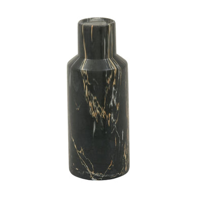 Trendy Ceramic Black Marble Vase