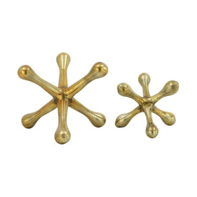 Aluminium Orbs Gold Set Of 2 9