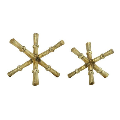 Aluminium Orbs Gold Set Of 2 8
