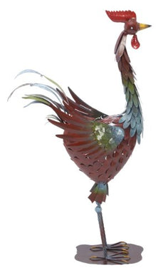 Alluring Metal Standing Rooster