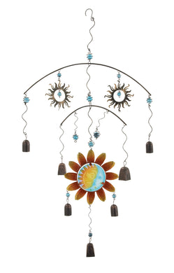Unique And Melodious Metal Glass Wind Chime