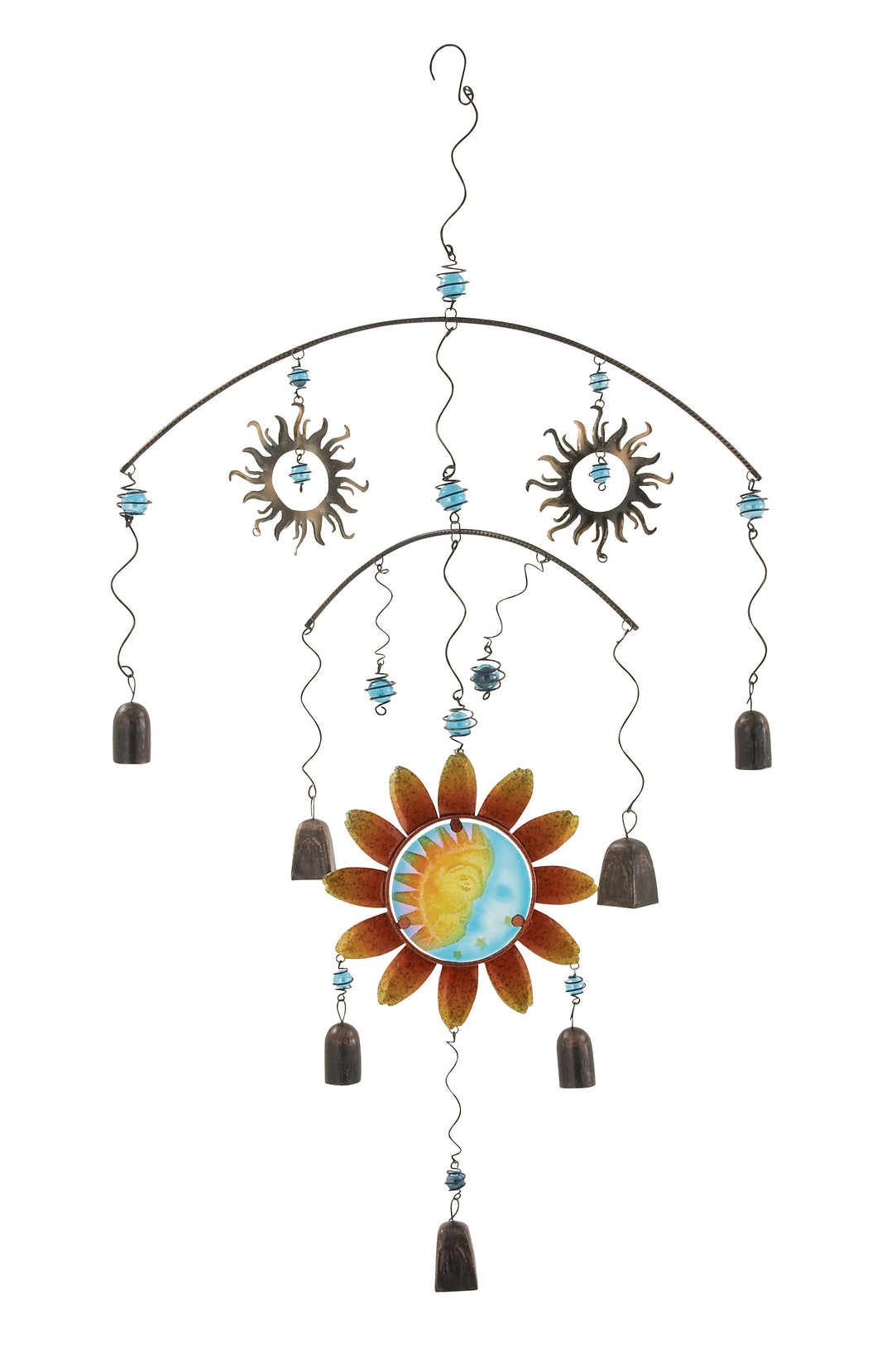 Unique And Melodious Metal Glass Wind Chime