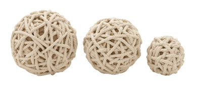 Trendy Cotton Rope Ball Set Of 3