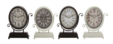 Yangtze Smart Styled Metal Desk Clock 4 Assorted