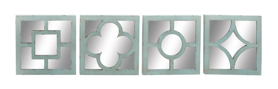 The Cool Wood Mirror decor 4 Assorted