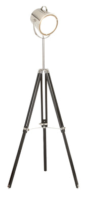 Unique Lamps - Wood Metal Glass Floor Studio Lamp