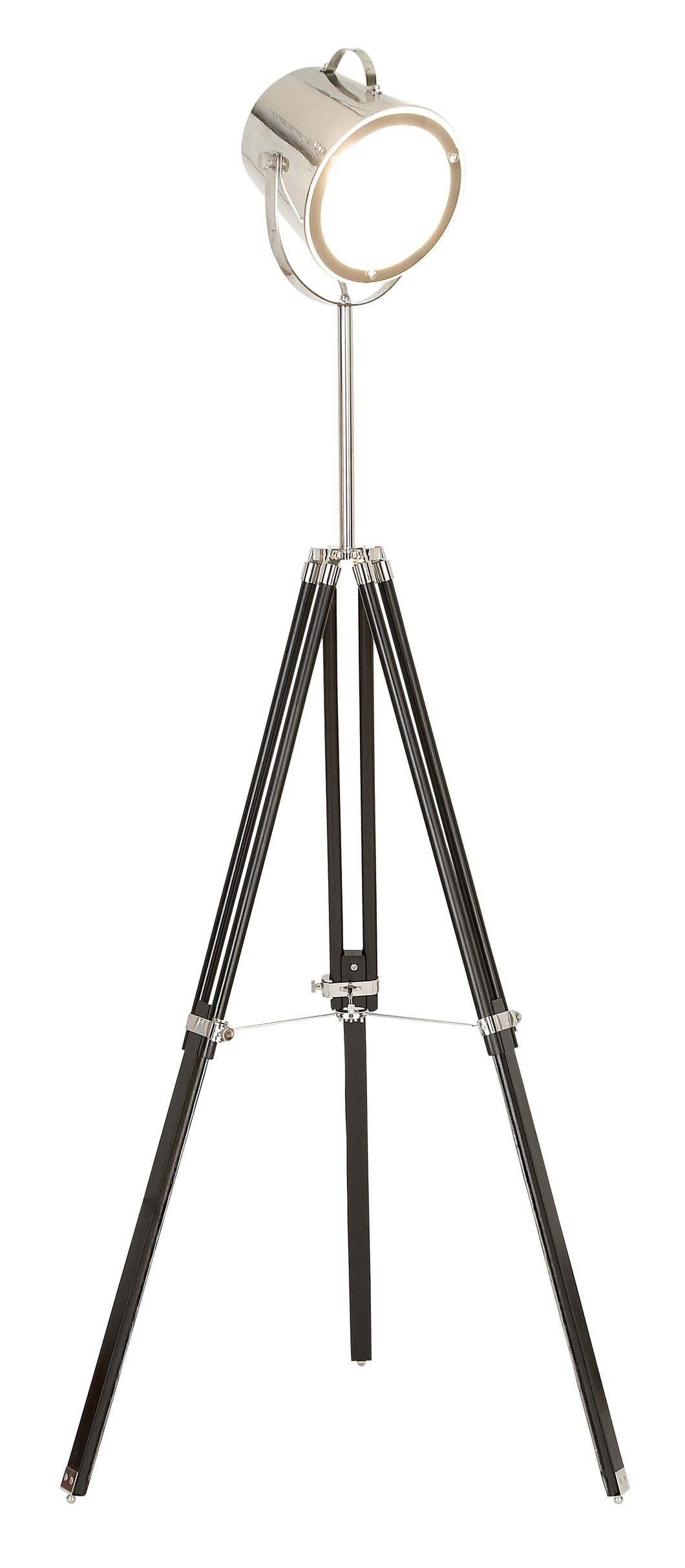 Unique Lamps - Wood Metal Glass Floor Studio Lamp