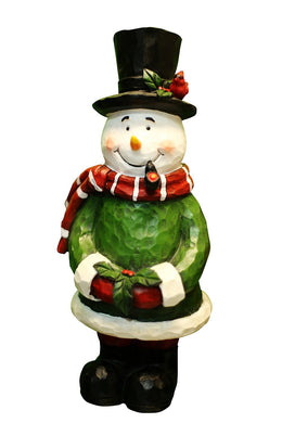 12 Inch Snowman Garden Statue
