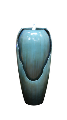 32 Inch Jar Fountain With Led Lights