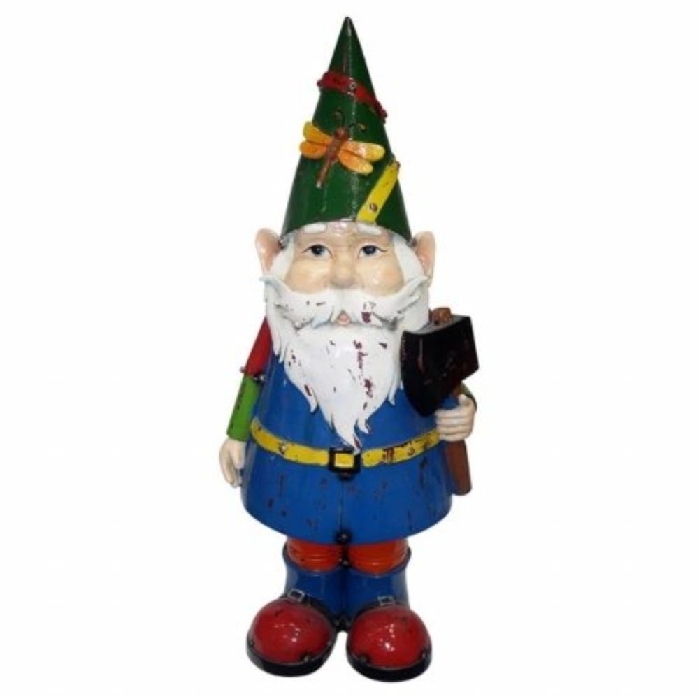 17 Inch Multi-Colored Gnome With An Ax