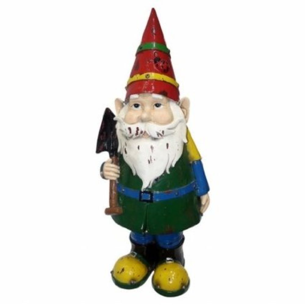 17 Inch Multi-Colored Gnome With Shovel