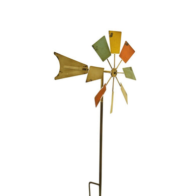 52 Inch Metal Windmill Stake - Multi-Color