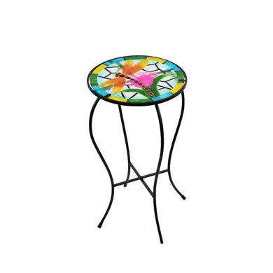 22 Inch Dragonfly Glow In The Dark Plant Stand