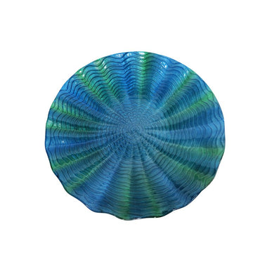 18 Inch Blue/Green Birdbath