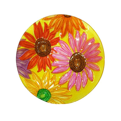 18 Inch Flowers Birdbath