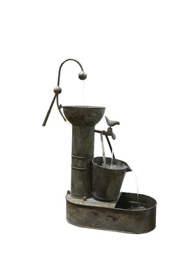 34 Inch Tiering Metal Fountain