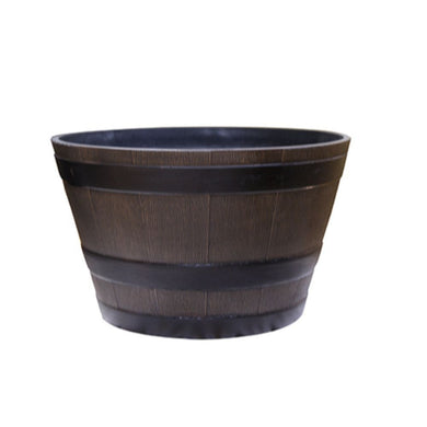 22 Inch Barrel Planter - Large - Bronze