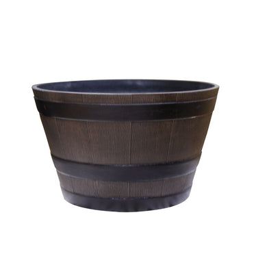 18 Inch Barrel Planter - Small - Bronze