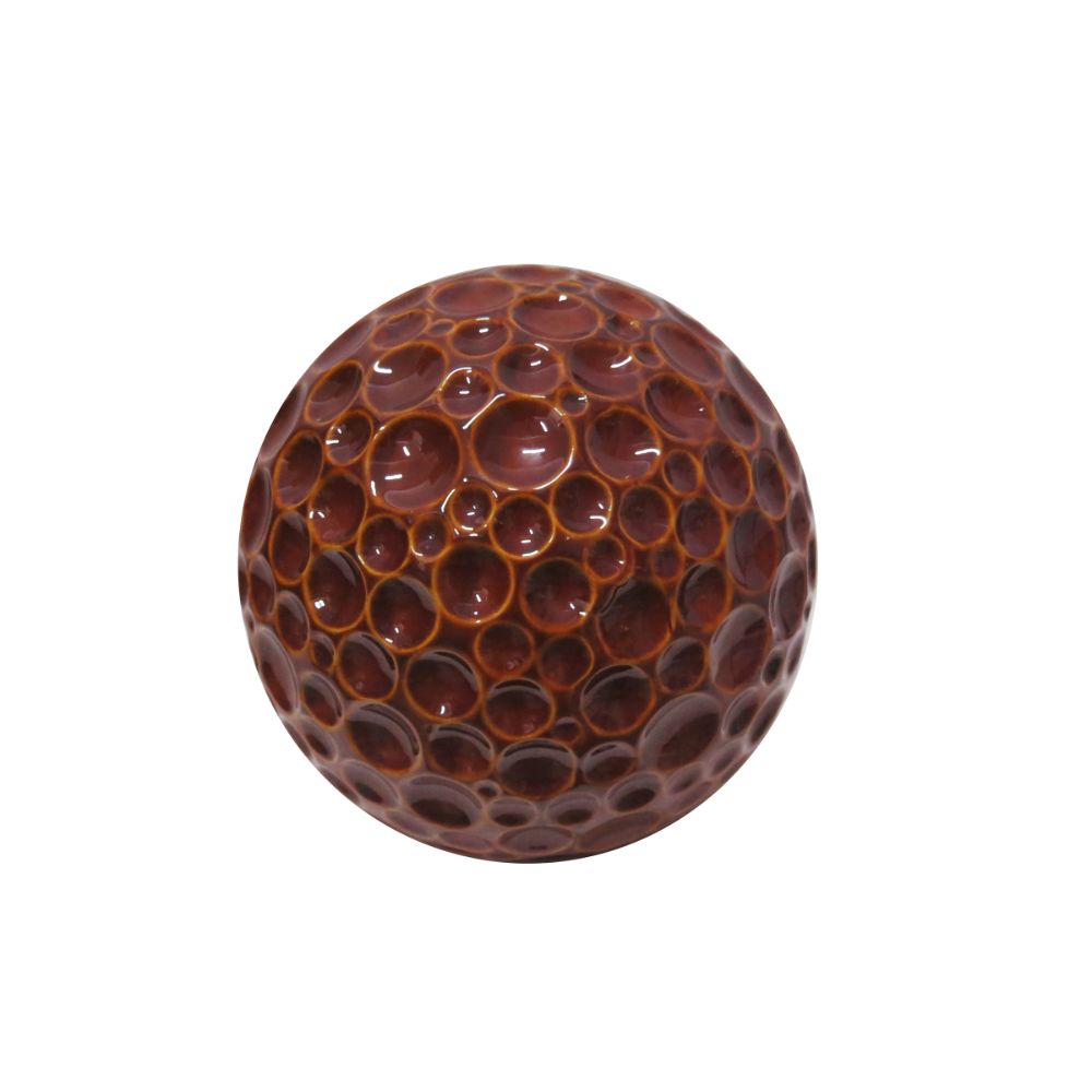10 Inch Red Ceramic Gazing Globe