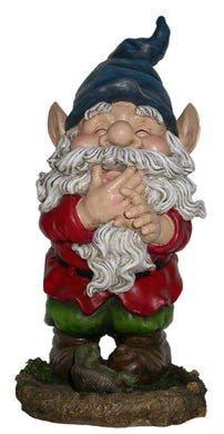 15 Inch Smiling Gnome Statuary