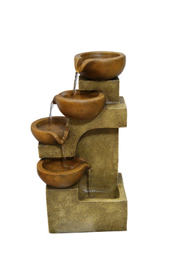 17 Inch Tiering Pots Tabletop Fountain