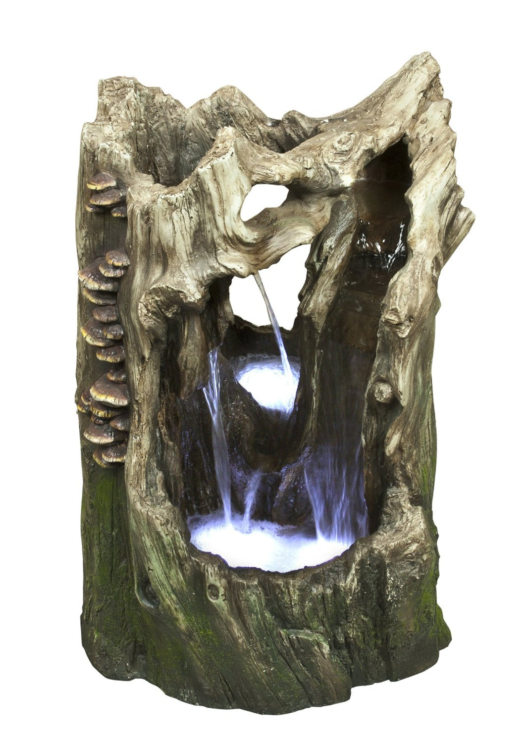 22 Inch Cascading Tree Trunk Rainforest Fountain