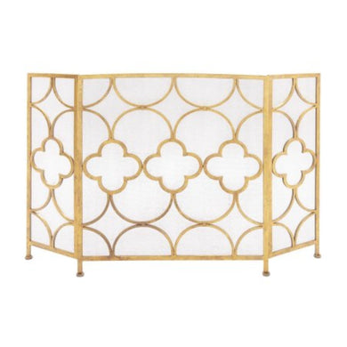 The Yellow Metal Fireplace Screen