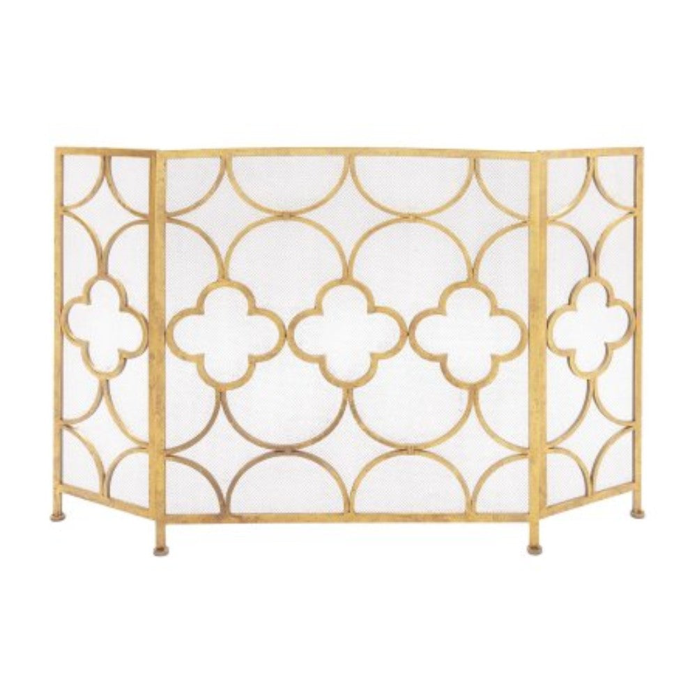 The Yellow Metal Fireplace Screen