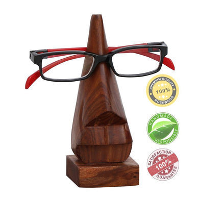 Witty Wood Spectacle Holder - Wood Nose Premium Quality Eyeglass Holder
