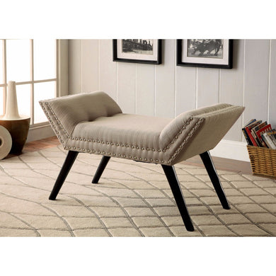 Wesby Contemporary Bench, Ivory