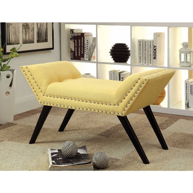 Wesby Contemporary Bench, Yellow