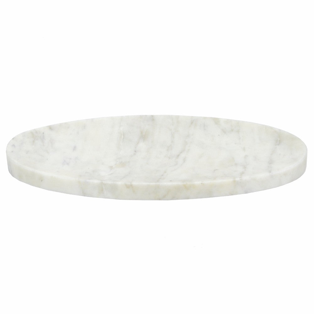 White Marble Plate-Benzara