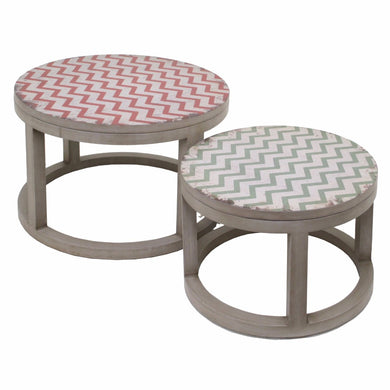 Adorable Wood Table Set Of 2 - Benzara
