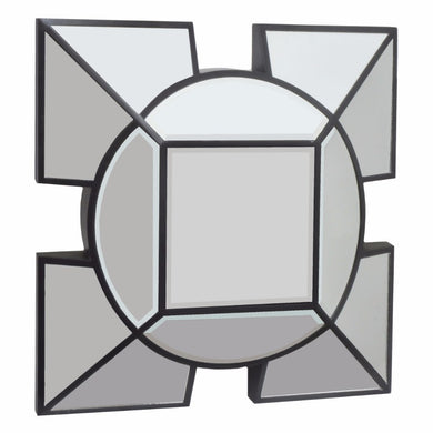 Wall  Mirror - Black- Benzara