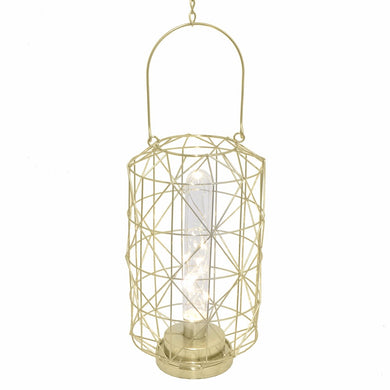 Alluring Metal Led Lamp - Gold - Benzara