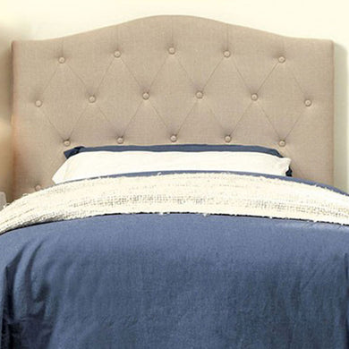 Alipaz Contemporary Twin Size Headboard, Ivory