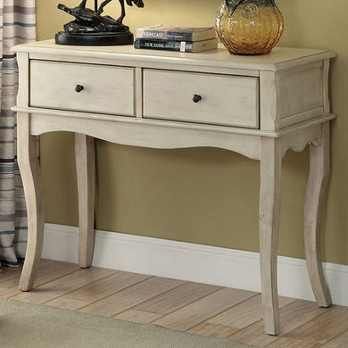 Toni Rustic Antique White Hallway Cabinet